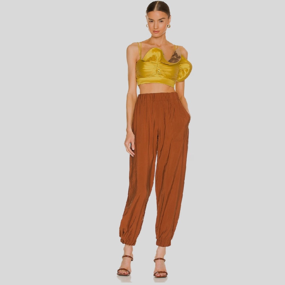 NWT Revolve SILVIA TCHERASSI Chilean Pant in Cacao | Size XS